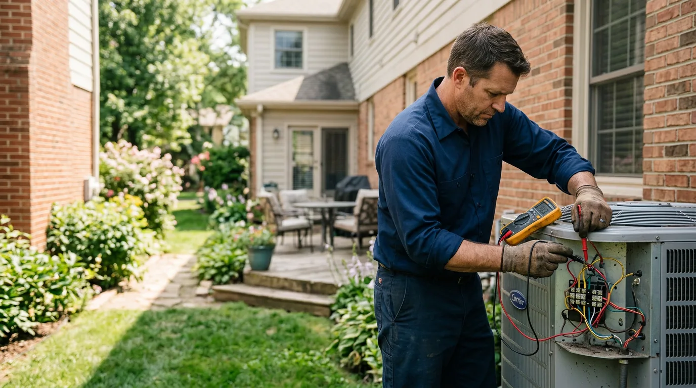HVAC technician working near South River, NJ